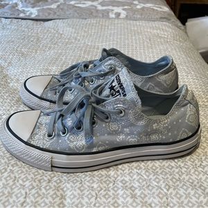 Converse Baby Blue Oxford Bandana Print Shoes